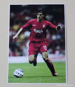 Collectionnisme sportif: FOTOGRAFÍA FÚTBOL. FERNANDO MORIENTES. ÉPOCA DE JUGADOR DEL LIVERPOOL
